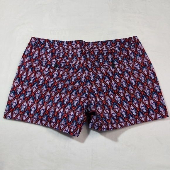 Liz Claiborne Bright Multicolored Printed Classic Shorts Size 14 - Picture 6 of 7